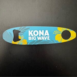 Kona Big Wave Blue & Yellow Surf Bottle Opener